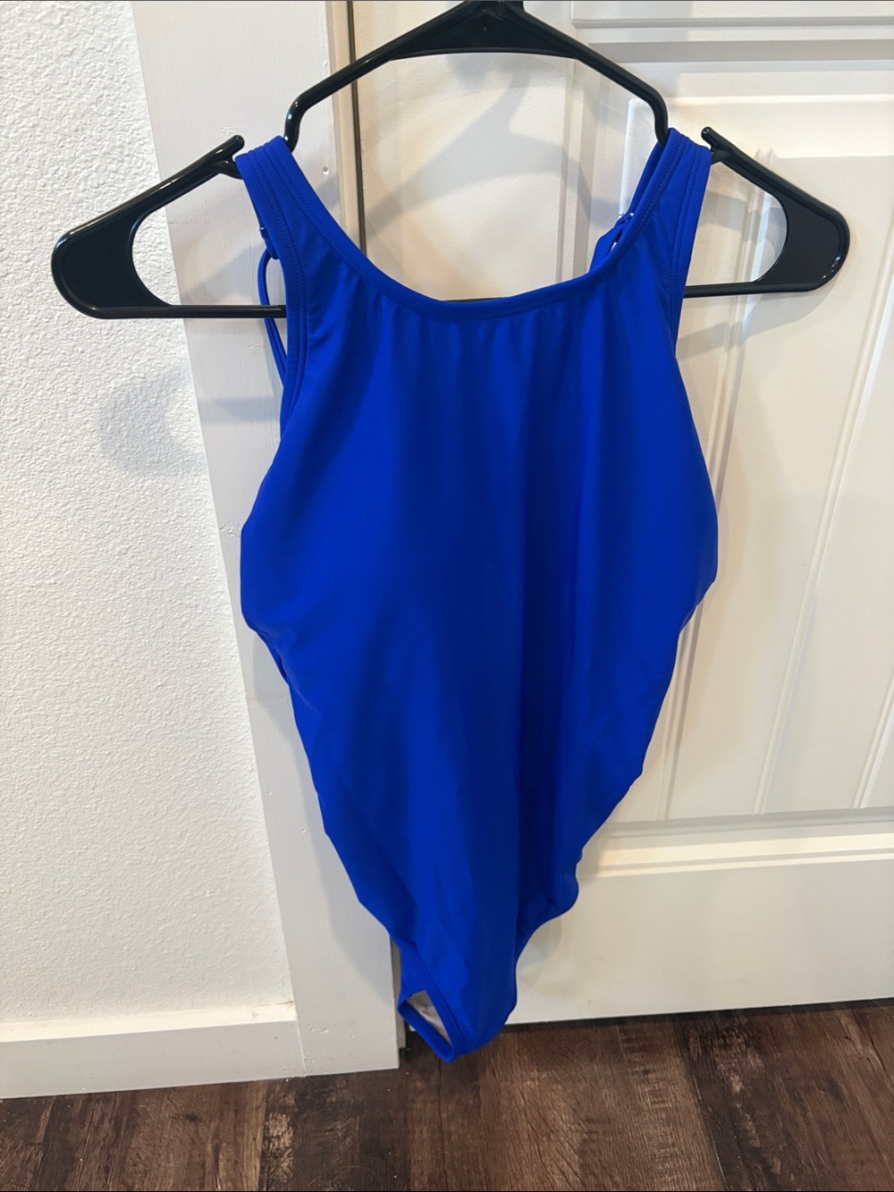 Kona Sol Electric Blue High-Neck One-Piece Swimsuit